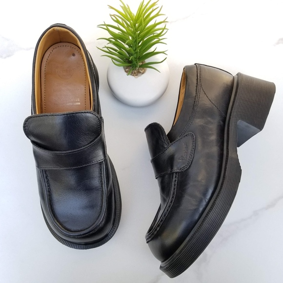dr martens platform loafers